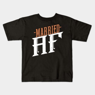 'Married AsF' Funny Wedding Gift Kids T-Shirt